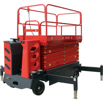 Самоходный ножничный подъемник GROST Sky 0.5-9 с аккумуляторным электродвигателем и электроподъемом по выгодной цене в Ставрополе. Надежное качество и лучшие условия ждут вас.